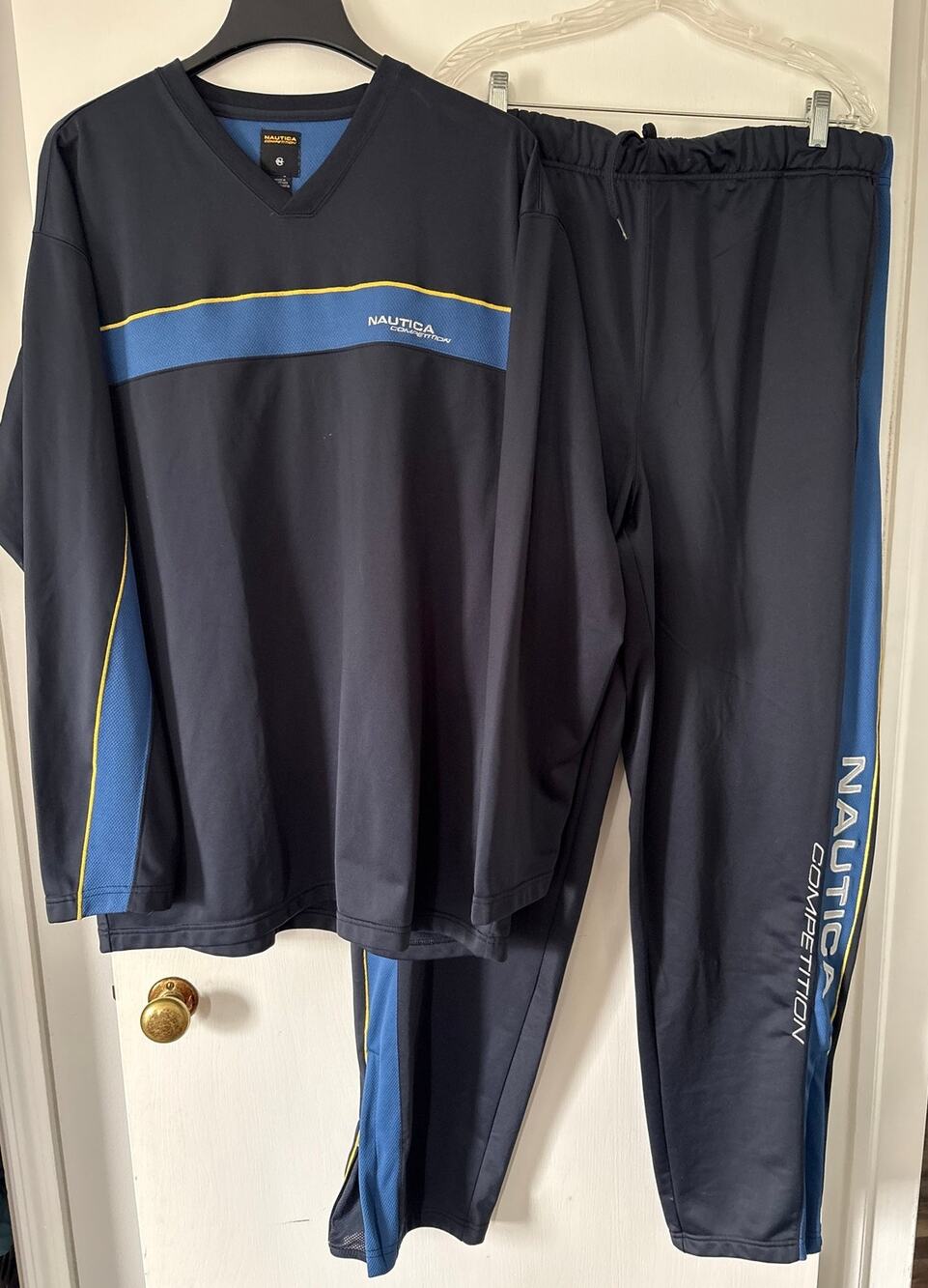 Vintage 90s Nautica Competition Tracksuit Set Top Bottoms XL XXL